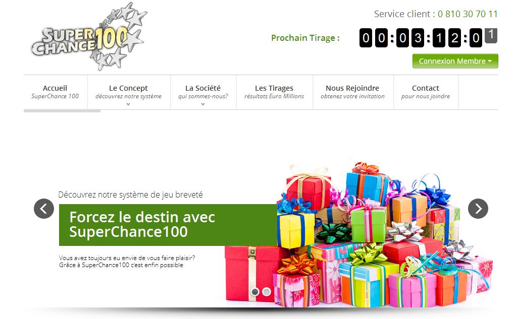 Accueil de Superchance100