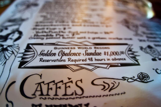 Golden Opulence Sundae