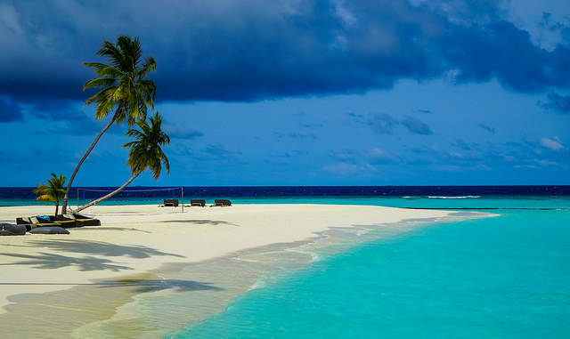 Photo d'une plage des Maldives