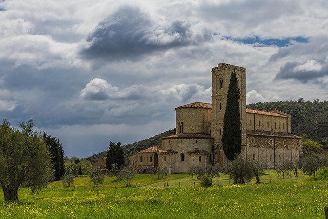 Photo d'un château en Toscane