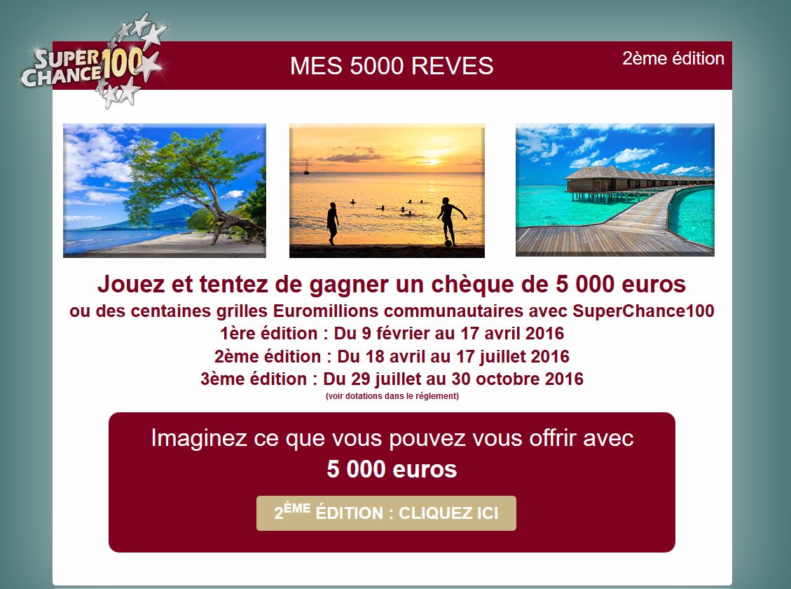 Tirage au sort mes5000reves.fr