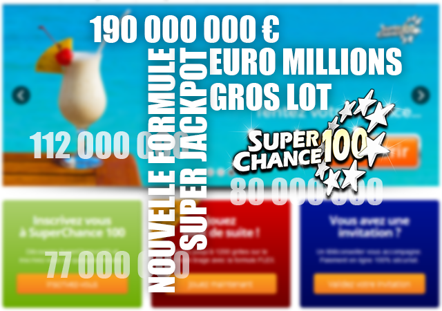 Infographie sur les nouveaux supers jackpots de l'Euro Millions.