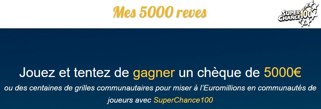 Page d'accueil de Mes 5000 rêves.