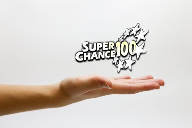 Main de la chance pour jouer avec SuperChance100.