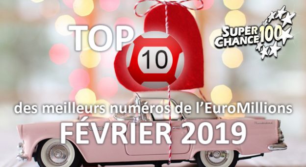 Les numéros en forme de l'EuroMillions en février.